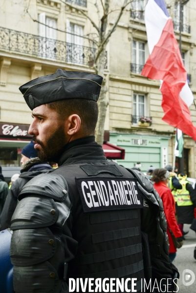 Manifestation GILETS JAUNES du 25 janvier 2020, à Paris. Yellow vests 18 janvier 2020 in Paris.