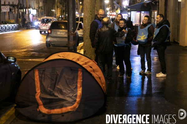 3ème nuit de la solidarité à Paris.