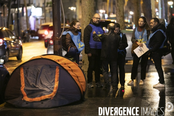 3ème nuit de la solidarité à Paris.