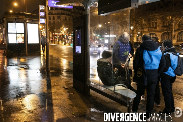 3ème nuit de la solidarité à Paris.