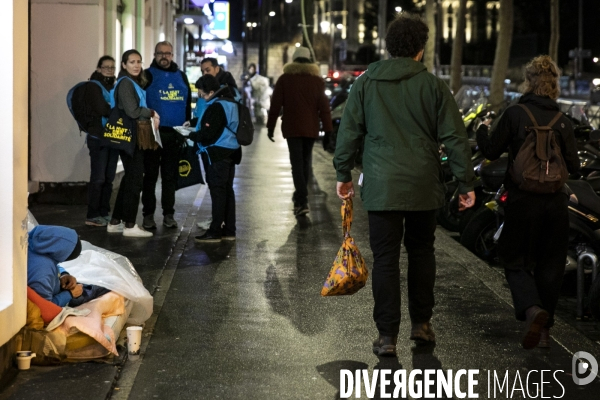 3ème nuit de la solidarité à Paris.