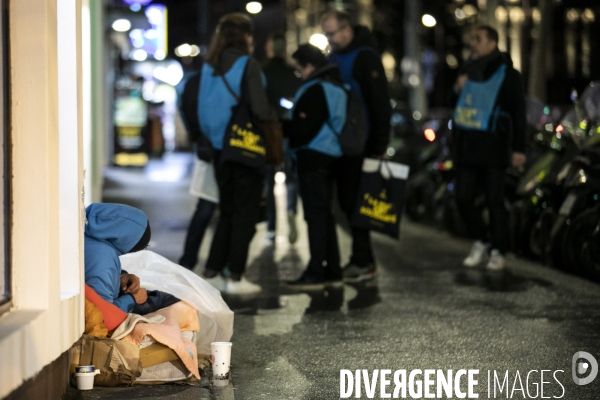 3ème nuit de la solidarité à Paris.