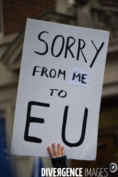 Jour de Brexit à Londres