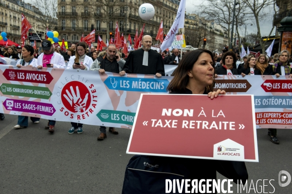 Manifestation du Collectif SOS Retraites