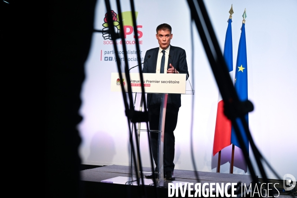Voeux d Olivier Faure, Premier secrétaire du PS.