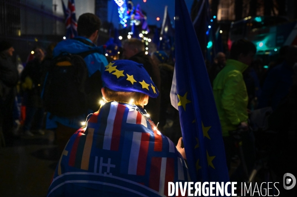 Veillée anti-Brexit à la veille de la sortie du Royaume-Uni de l Union européenne.