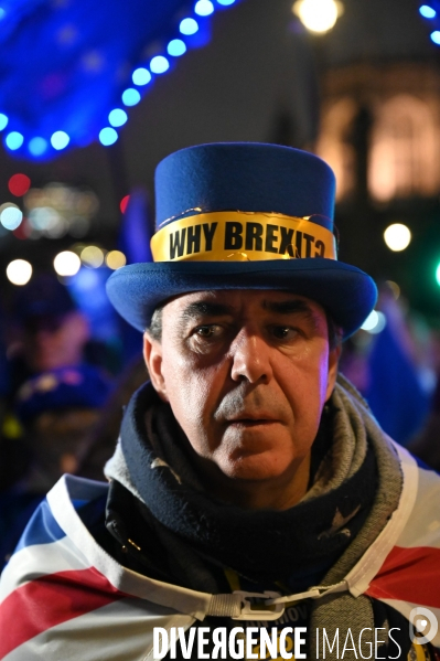 Veillée anti-Brexit à la veille de la sortie du Royaume-Uni de l Union européenne.