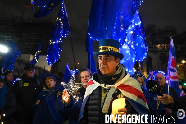 Veillée anti-Brexit à la veille de la sortie du Royaume-Uni de l Union européenne.