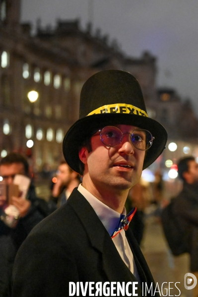 Veillée anti-Brexit à la veille de la sortie du Royaume-Uni de l Union européenne.