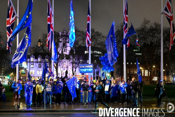 Veillée anti-Brexit à la veille de la sortie du Royaume-Uni de l Union européenne.