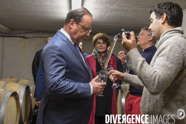 François Hollande en terre ardèchoise