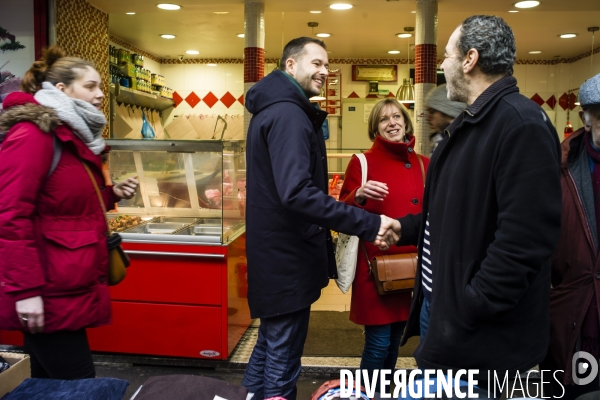 David Belliard en campagne dans le XVII.