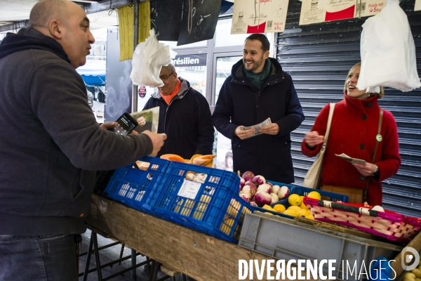 David Belliard en campagne dans le XVII.