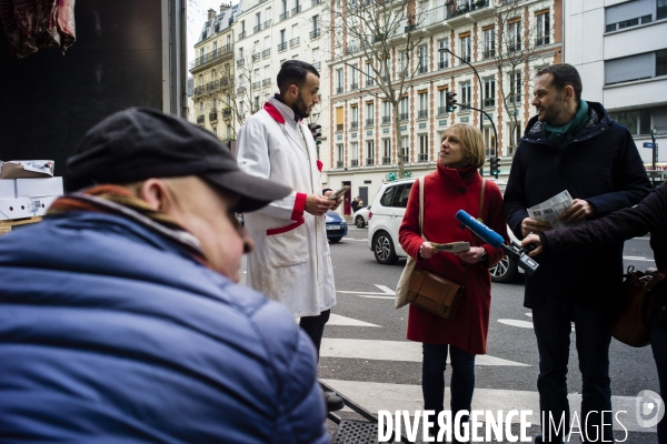 David Belliard en campagne dans le XVII.