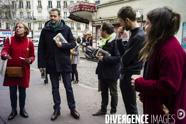 David Belliard en campagne dans le XVII.