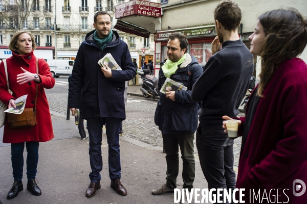 David Belliard en campagne dans le XVII.