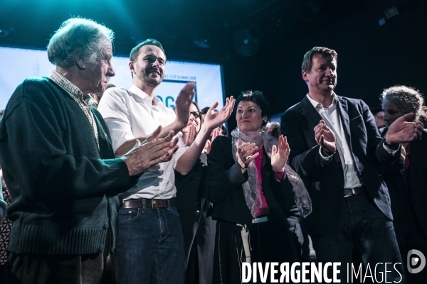Meeting de David Belliard au Trabendo.