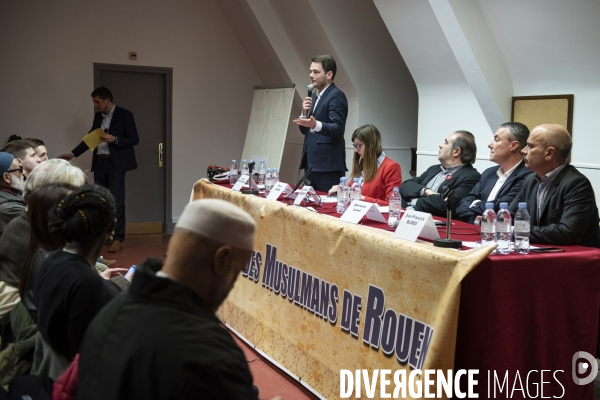 ¢lections municipales 2020, rencontre des candidats sur l invitation de l Union des Musulmans de France à Rouen