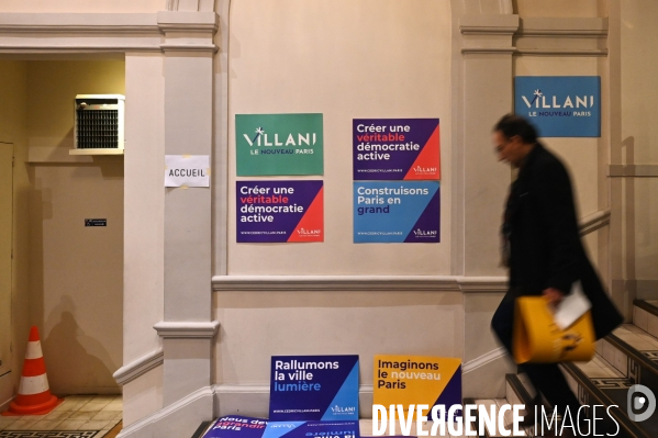 Cédric Villani au Trianon. Elections municipales