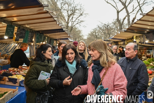 Anne Hidalgo en campagne pour les élections municipales
