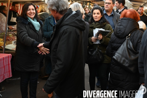 Anne Hidalgo en campagne pour les élections municipales