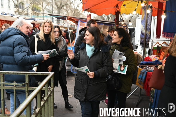 Anne Hidalgo en campagne pour les élections municipales