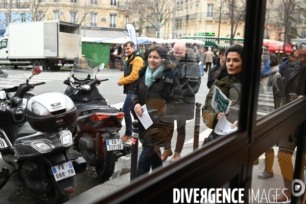 Anne Hidalgo en campagne pour les élections municipales