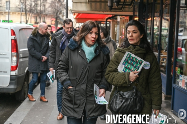 Anne Hidalgo en campagne pour les élections municipales