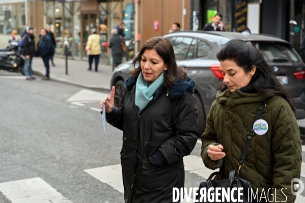 Anne Hidalgo en campagne pour les élections municipales