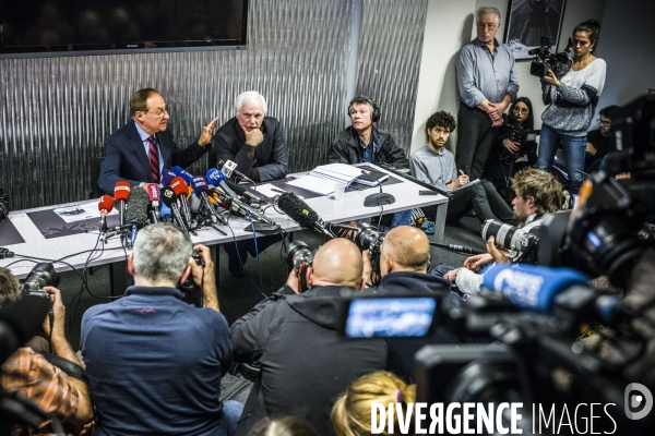 Conference de presse du directeur de la federation des sports de glace.