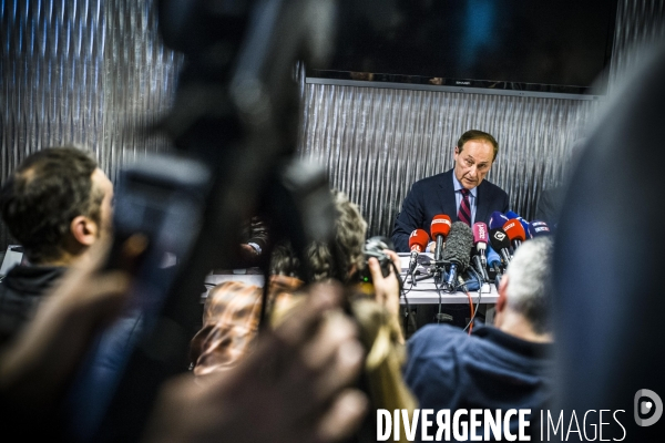 Conference de presse du directeur de la federation des sports de glace.