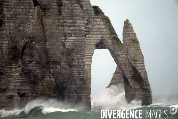 Tempête Ciara sur le côte d Albâtre