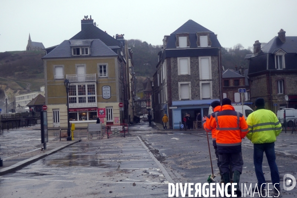 Tempête Ciara sur le côte d Albâtre