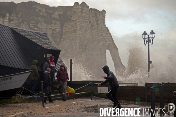 Tempête Ciara sur le côte d Albâtre