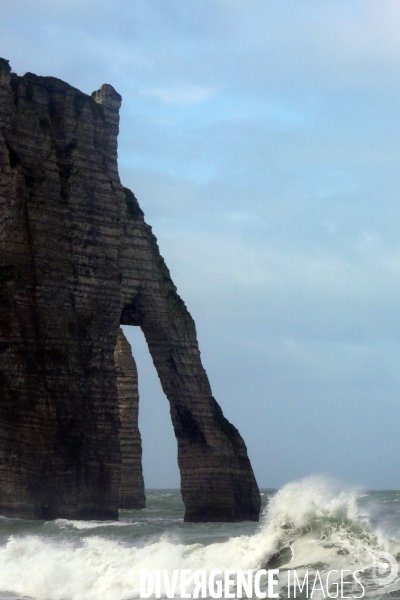 Tempête Ciara sur le côte d Albâtre