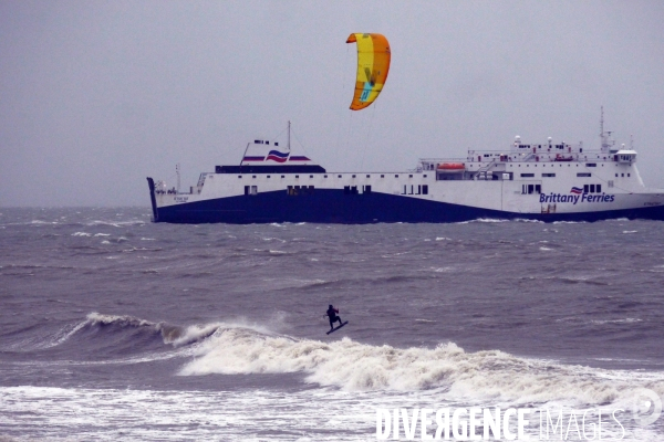 Tempête Ciara sur le côte d Albâtre