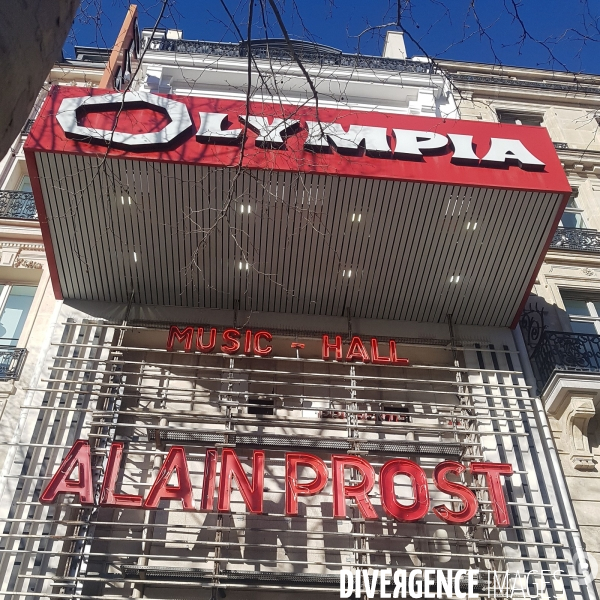 Alain Prost à l Olympia.