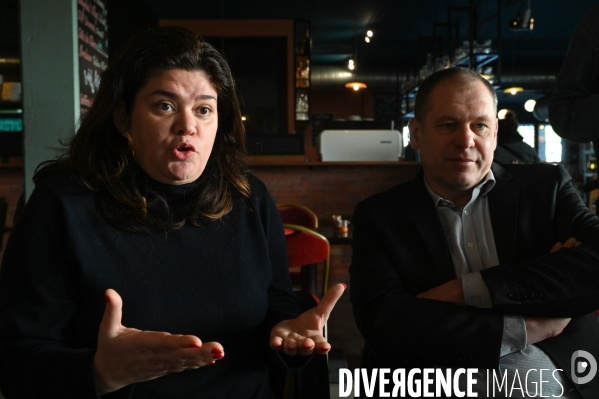 Municipales à Bagnolet. Raquel Garrido et Laurent Jamet.
