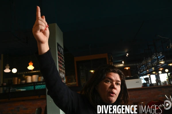 Municipales à Bagnolet. Raquel Garrido et Laurent Jamet.