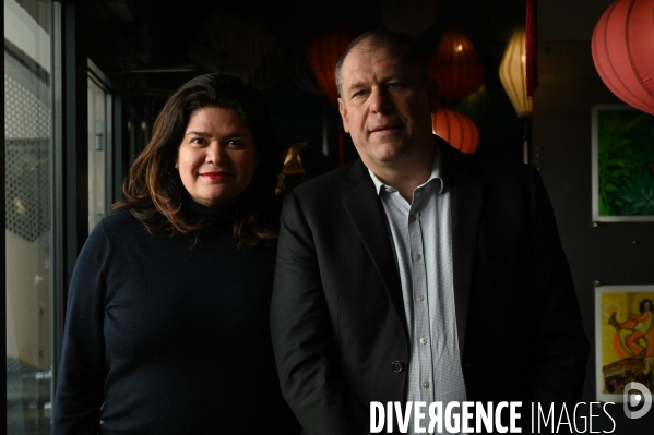 Municipales à Bagnolet. Raquel Garrido et Laurent Jamet.