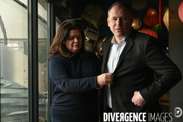 Municipales à Bagnolet. Raquel Garrido et Laurent Jamet.