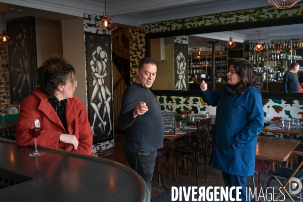 Municipales à Bagnolet. Raquel Garrido et Laurent Jamet.