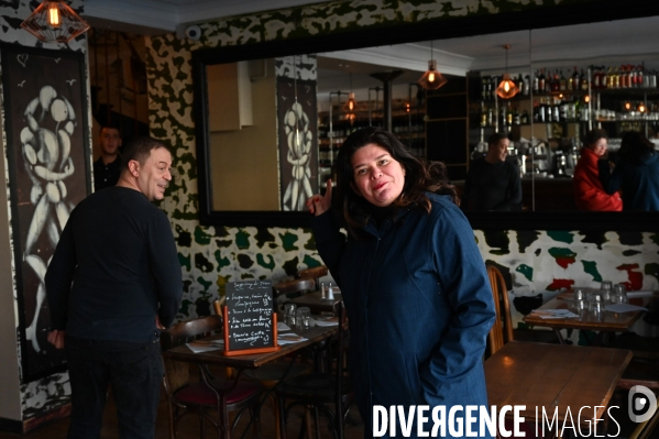 Municipales à Bagnolet. Raquel Garrido et Laurent Jamet.
