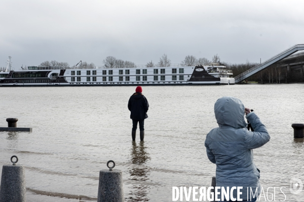 Crue de la Seine à Rouen