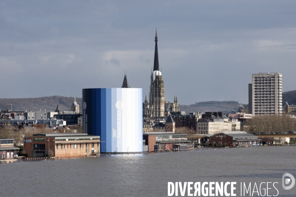 Crue de la Seine à Rouen