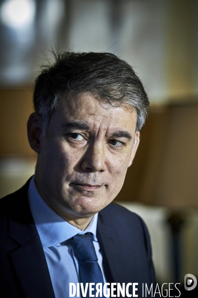 Olivier Faure , premier secretaire du Parti Socialiste ,  invité de l AJP
