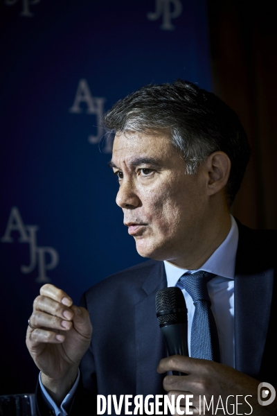 Olivier Faure , premier secretaire du Parti Socialiste ,  invité de l AJP
