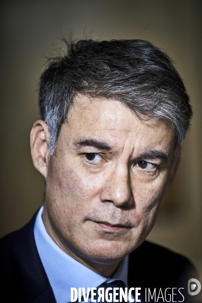 Olivier Faure , premier secretaire du Parti Socialiste ,  invité de l AJP
