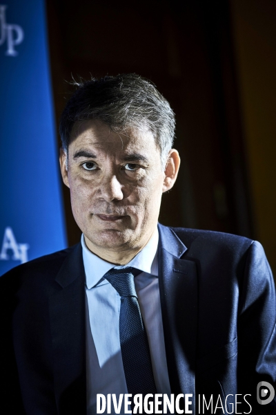 Olivier Faure , premier secretaire du Parti Socialiste ,  invité de l AJP