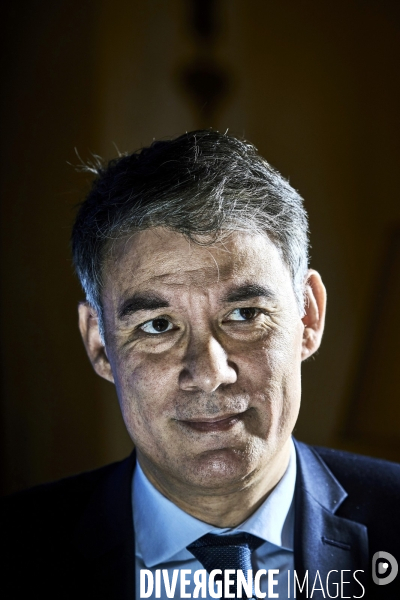 Olivier Faure , premier secretaire du Parti Socialiste ,  invité de l AJP